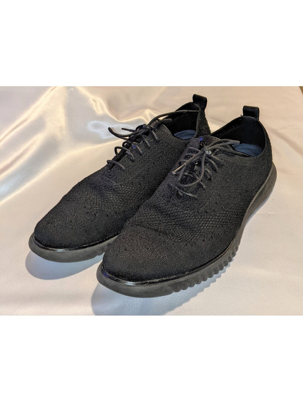 Cole Haan Zerogrand Stitchlite Men's Size 11 M Oxfords Shoes Triple Black C28527